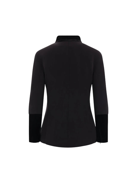 Single-Breasted Cady Jacket-GIORGIO ARMANI-JOHN JULIA