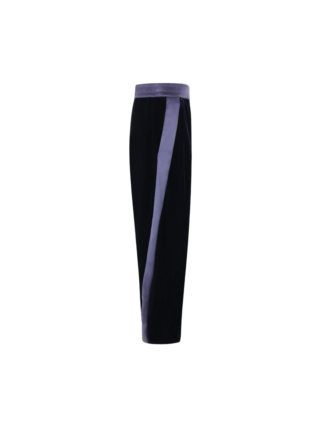 Straight-Leg Velvet Trousers-GIORGIO ARMANI-JOHN JULIA