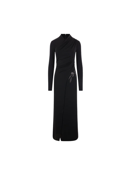 Stretch Jersey Long Dress-GIORGIO ARMANI-JOHN JULIA