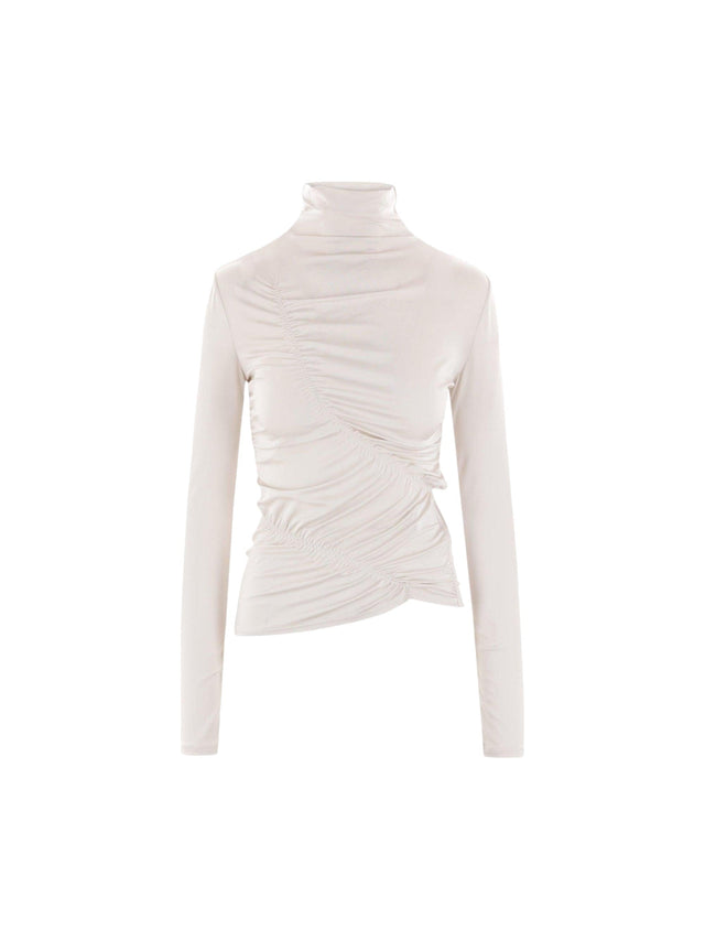 GIORGIO ARMANI-Stretch Jersey Long-sleeved Top-JOHN JULIA