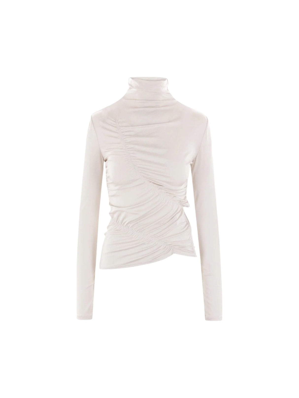 GIORGIO ARMANI-Stretch Jersey Long-sleeved Top-JOHN JULIA