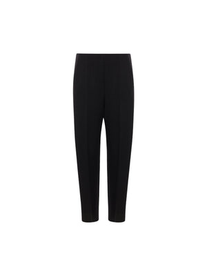 Stretch Wool Straight-Leg Trousers-GIORGIO ARMANI-JOHN JULIA