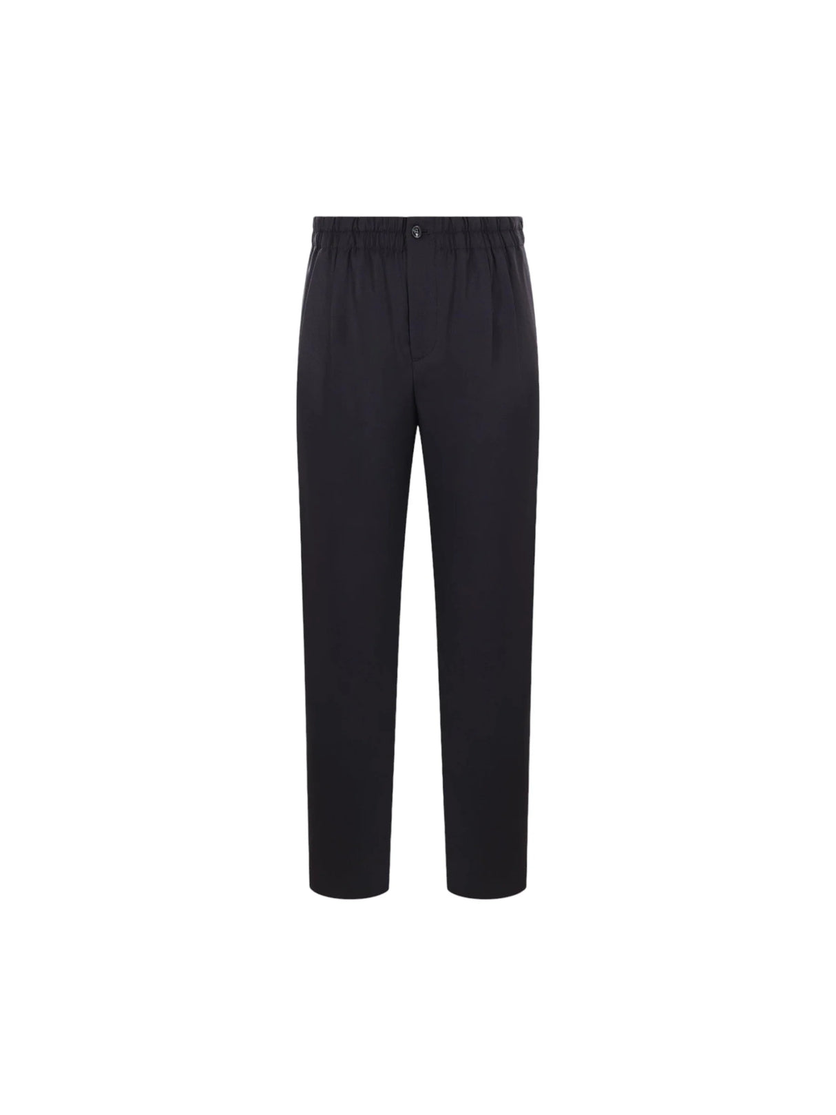 Straight-Leg Wool Cashmere Trousers-Giorgio Armani-JOHN JULIA