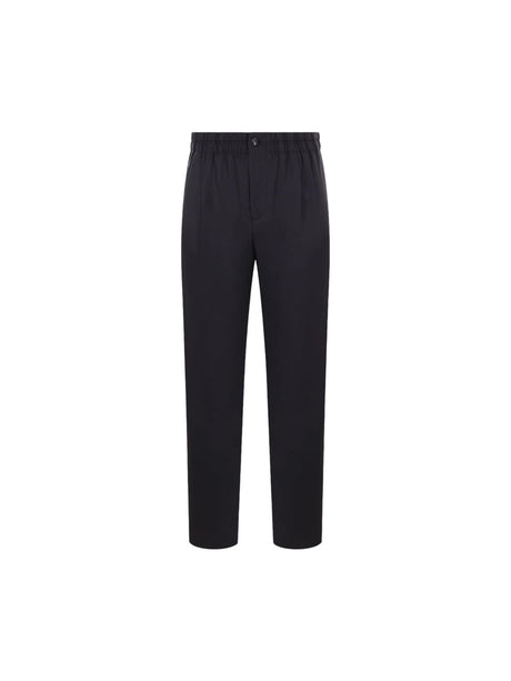 GIORGIO ARMANI-Wool Cashmere Straight-leg Trousers-JOHN JULIA