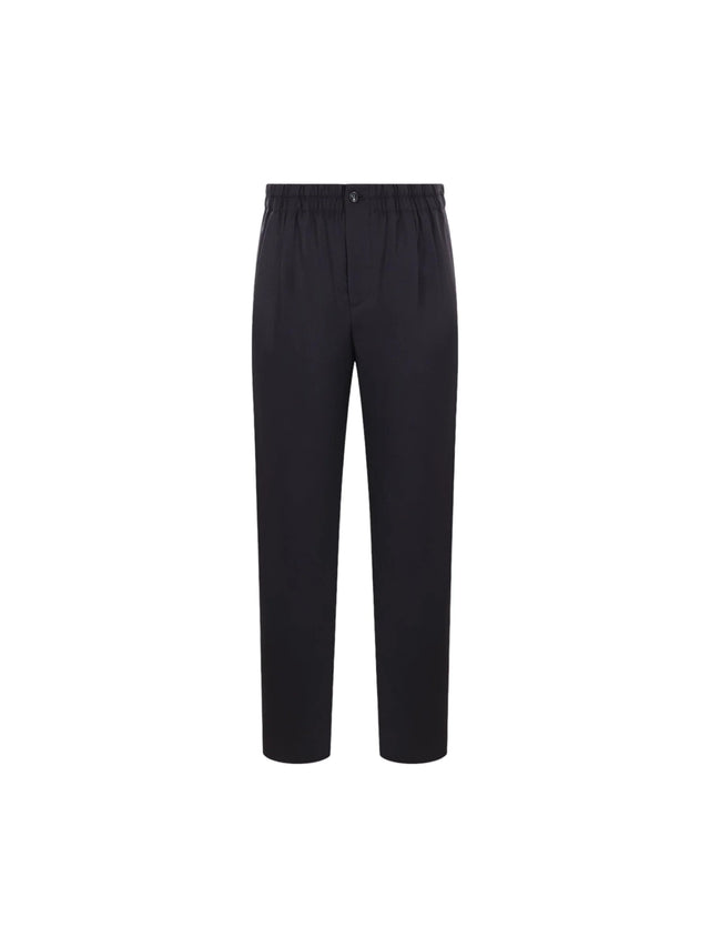 Straight-Leg Wool Cashmere Trousers-Giorgio Armani-JOHN JULIA