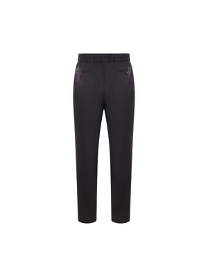 Straight-Leg Wool Cashmere Trousers-Giorgio Armani-JOHN JULIA