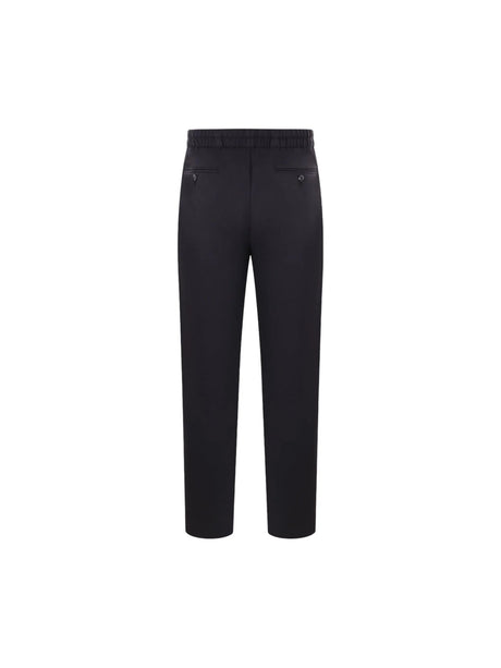 GIORGIO ARMANI-Wool Cashmere Straight-leg Trousers-JOHN JULIA