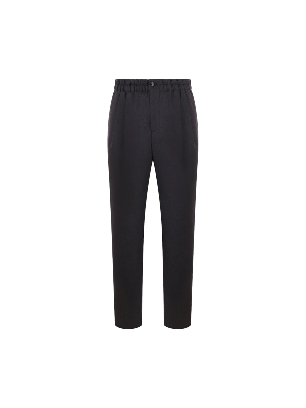 Straight-Leg Wool Cashmere Trousers-Giorgio Armani-JOHN JULIA