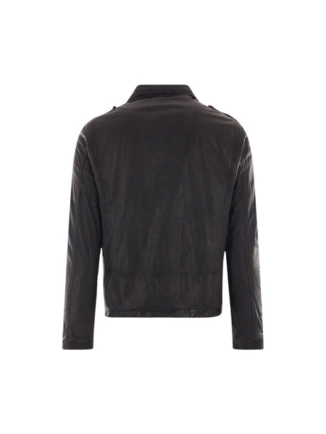 Leather Jacket-GIORGIO BRATO-JOHN JULIA