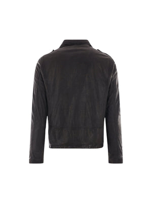 Leather Jacket-GIORGIO BRATO-JOHN JULIA