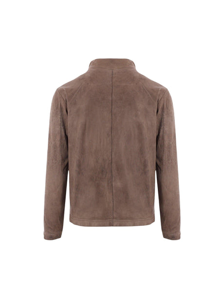 GIORGIO BRATO-Leather Jacket-JOHN JULIA