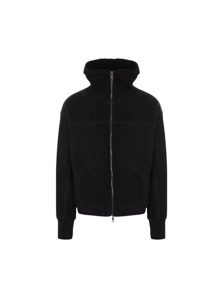 Shearling Hooded Jacket-GIORGIO BRATO-JOHN JULIA