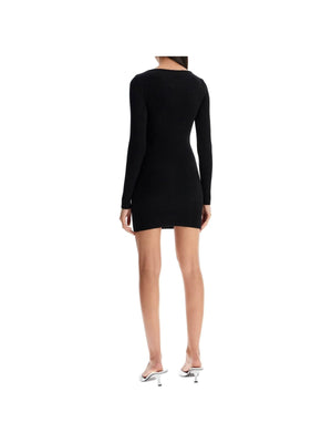 Chain Detail Merino Wool Mini Dress - Women > Clothing > Dresses > Mini