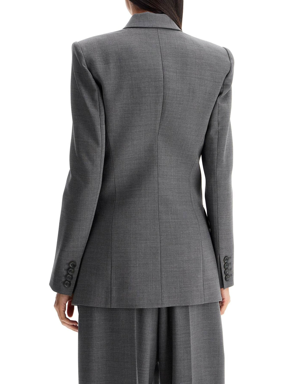 Double-breasted Wool Stretch Blazer