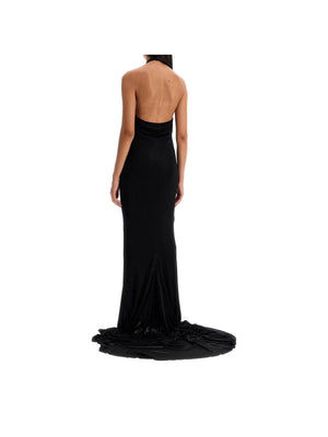 Halterneck Fluid Gown-Giuseppe Di Morabito-JOHN JULIA