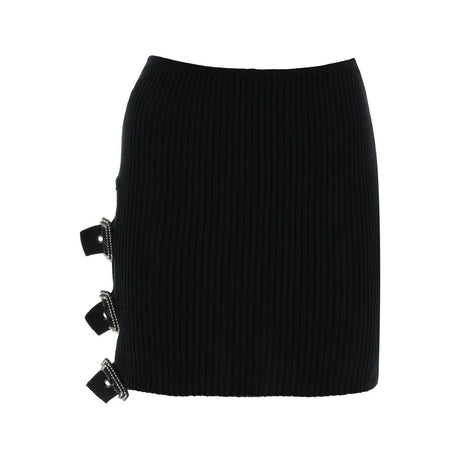 Mini Ribbed Knit Skirt In Nine Words GIUSEPPE DI MORABITO JOHN JULIA.