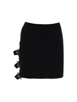 Mini Ribbed Knit Skirt In Nine Words GIUSEPPE DI MORABITO JOHN JULIA.