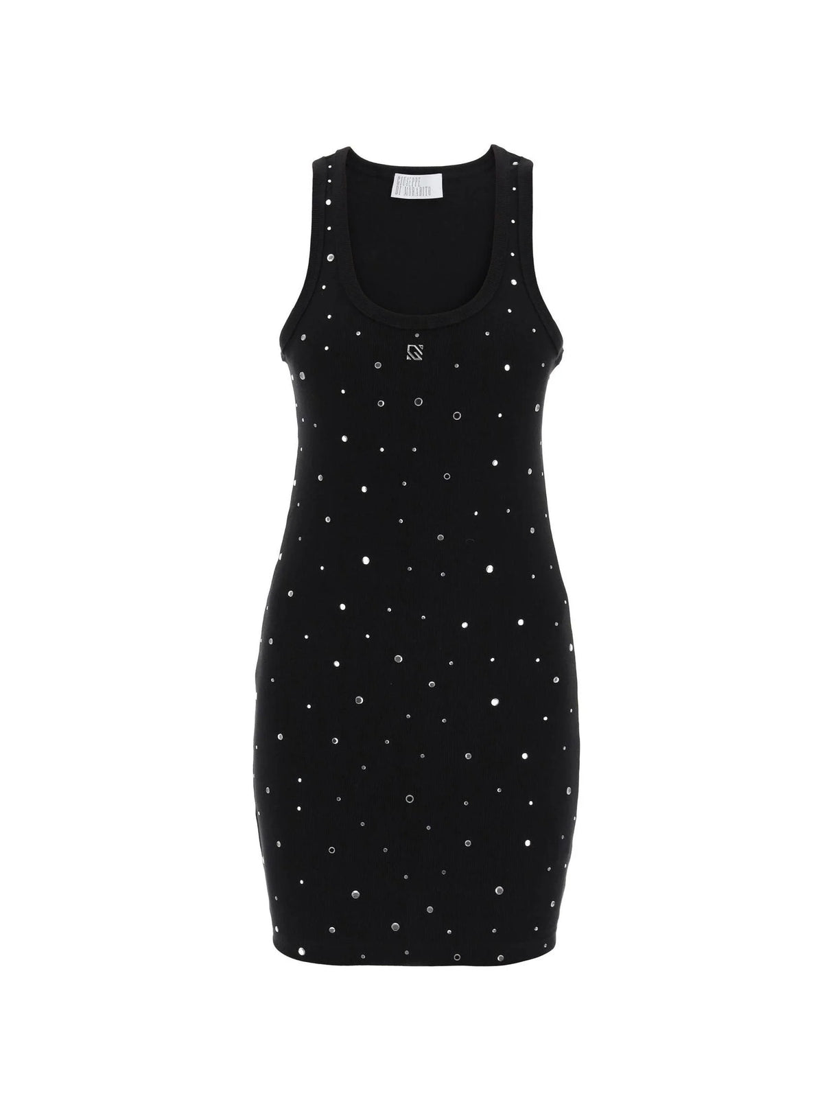 Rhinestone Jersey Mini Dress - XXXS - Women > Clothing > Dresses > Mini