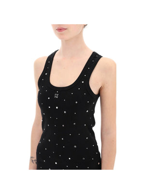 Rhinestone Jersey Mini Dress - Women > Clothing > Dresses > Mini