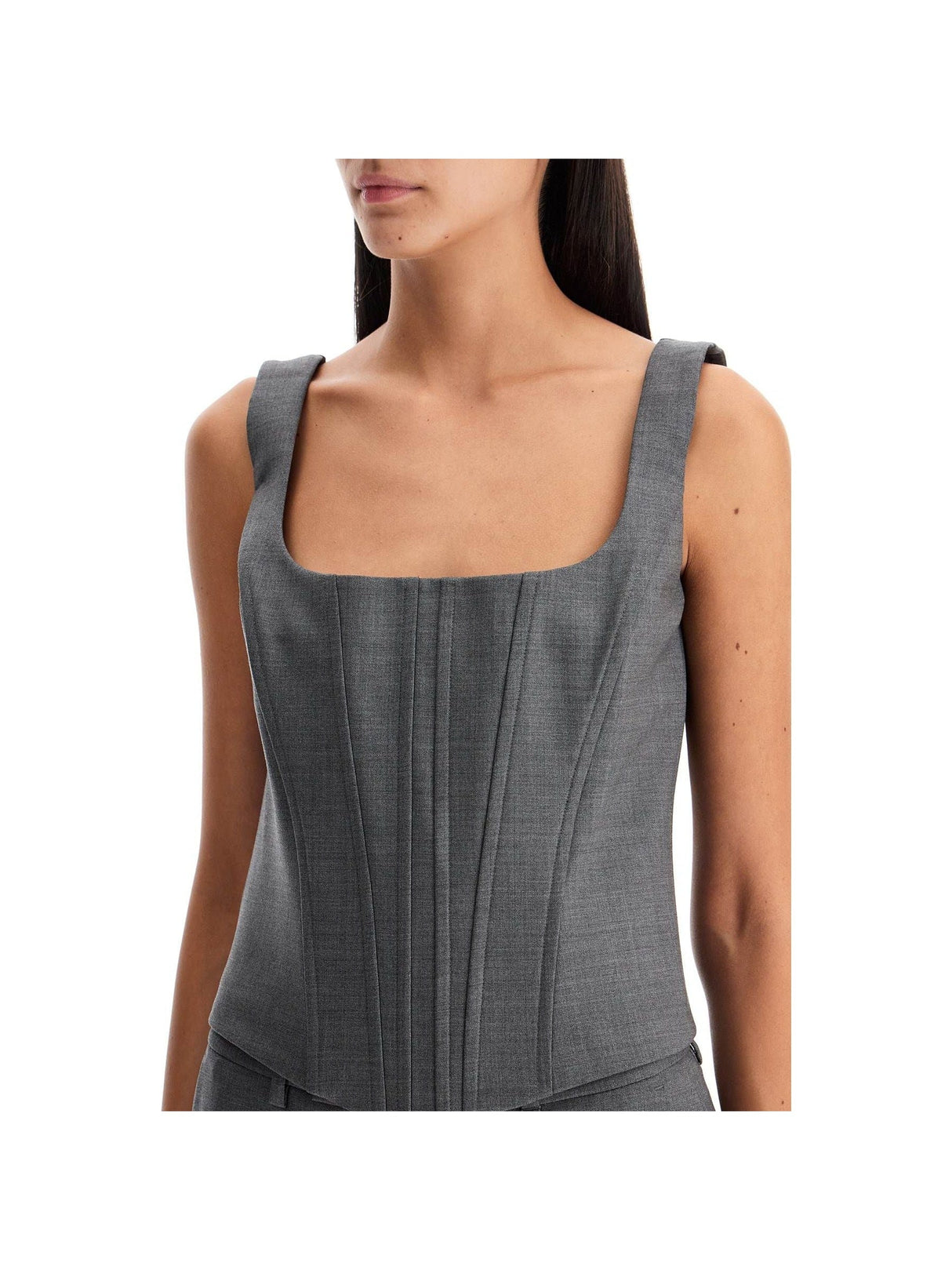 Stretch Wool Corset Top