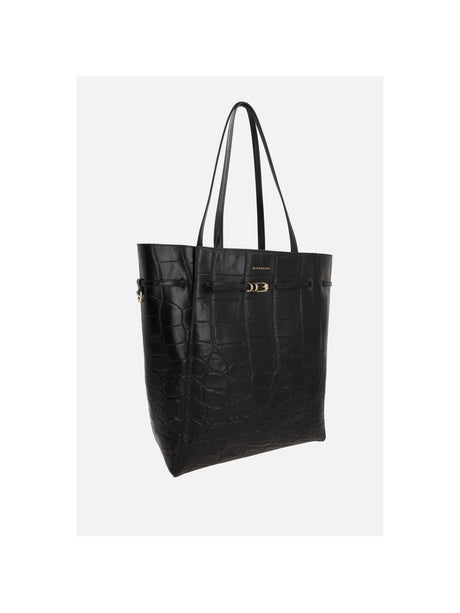 Crocodile-embossed Voyou Medium Tote-GIVENCHY-JOHN JULIA