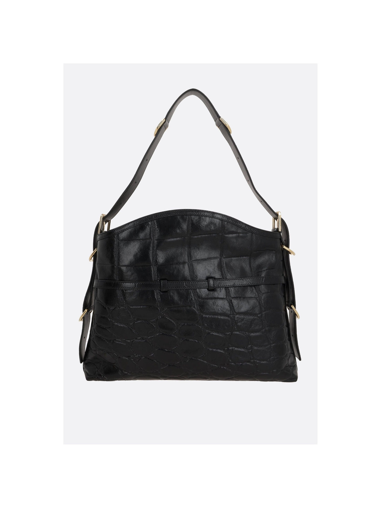 Crocodile-embossed Voyou Shoulder Bag-GIVENCHY-JOHN JULIA