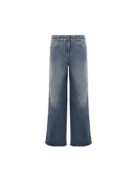 Denim Wide-leg Jeans-GIVENCHY-JOHN JULIA