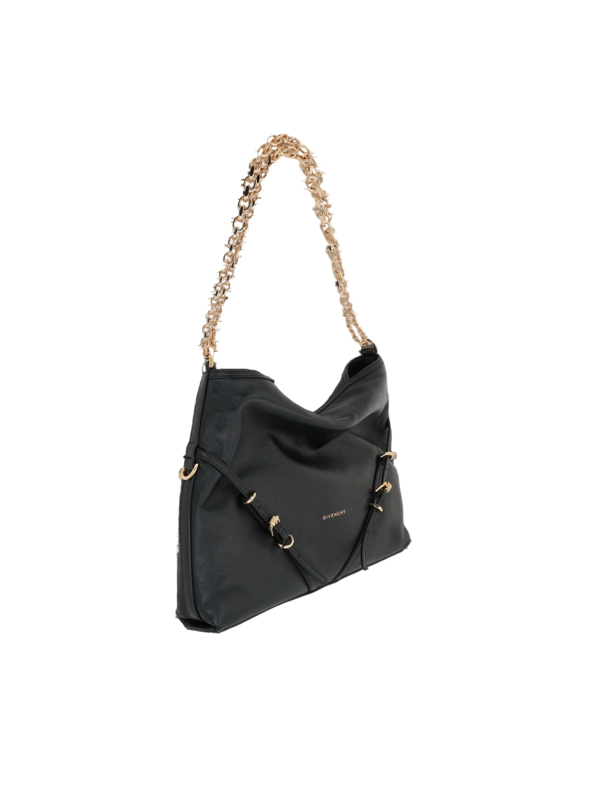 Grainy Leather Voyou Chain Medium Shoulder Bag-GIVENCHY-JOHN JULIA