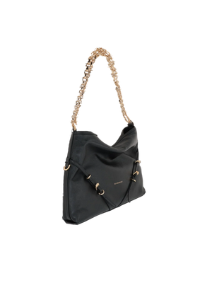 Grainy Leather Voyou Chain Medium Shoulder Bag-GIVENCHY-JOHN JULIA