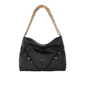 Grainy Leather Voyou Chain Medium Shoulder Bag-GIVENCHY-JOHN JULIA