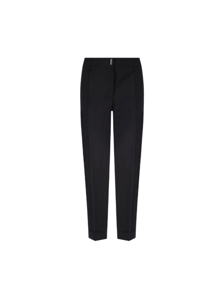 Mohair Wool Blend Slim-fit Pants-GIVENCHY-JOHN JULIA