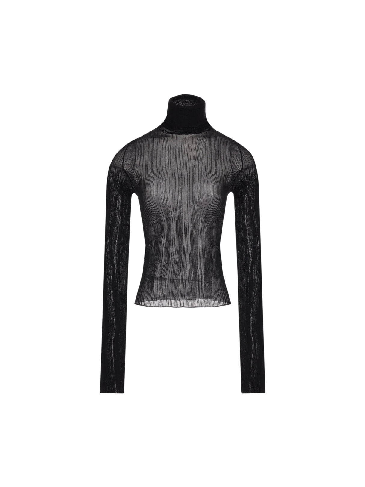 Semi-transparent Ribbed Viscose Sweater-GIVENCHY-JOHN JULIA