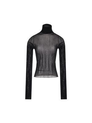 Semi-transparent Ribbed Viscose Sweater-GIVENCHY-JOHN JULIA