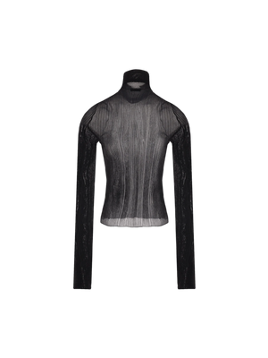 Semi-transparent Ribbed Viscose Sweater-GIVENCHY-JOHN JULIA