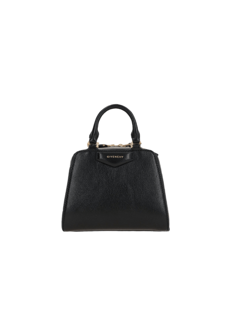 GIVENCHY-Shiny Leather Antigona Cube Nano Handbag-JOHN JULIA