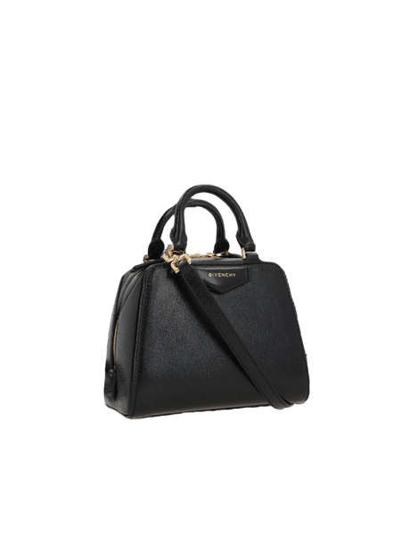 GIVENCHY-Shiny Leather Antigona Cube Nano Handbag-JOHN JULIA