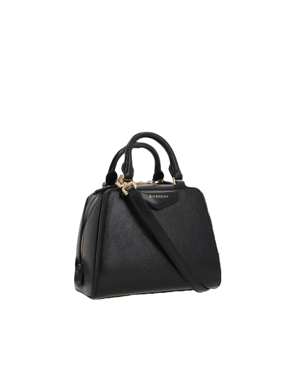 GIVENCHY-Shiny Leather Antigona Cube Nano Handbag-JOHN JULIA