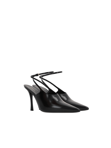 Show Brushed Leather Slingbacks-GIVENCHY-JOHN JULIA