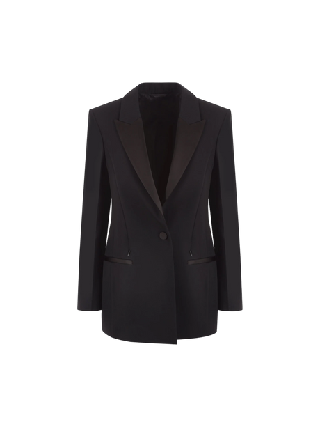 Single-Breasted Grain De Poudre Jacket-Givenchy-JOHN JULIA