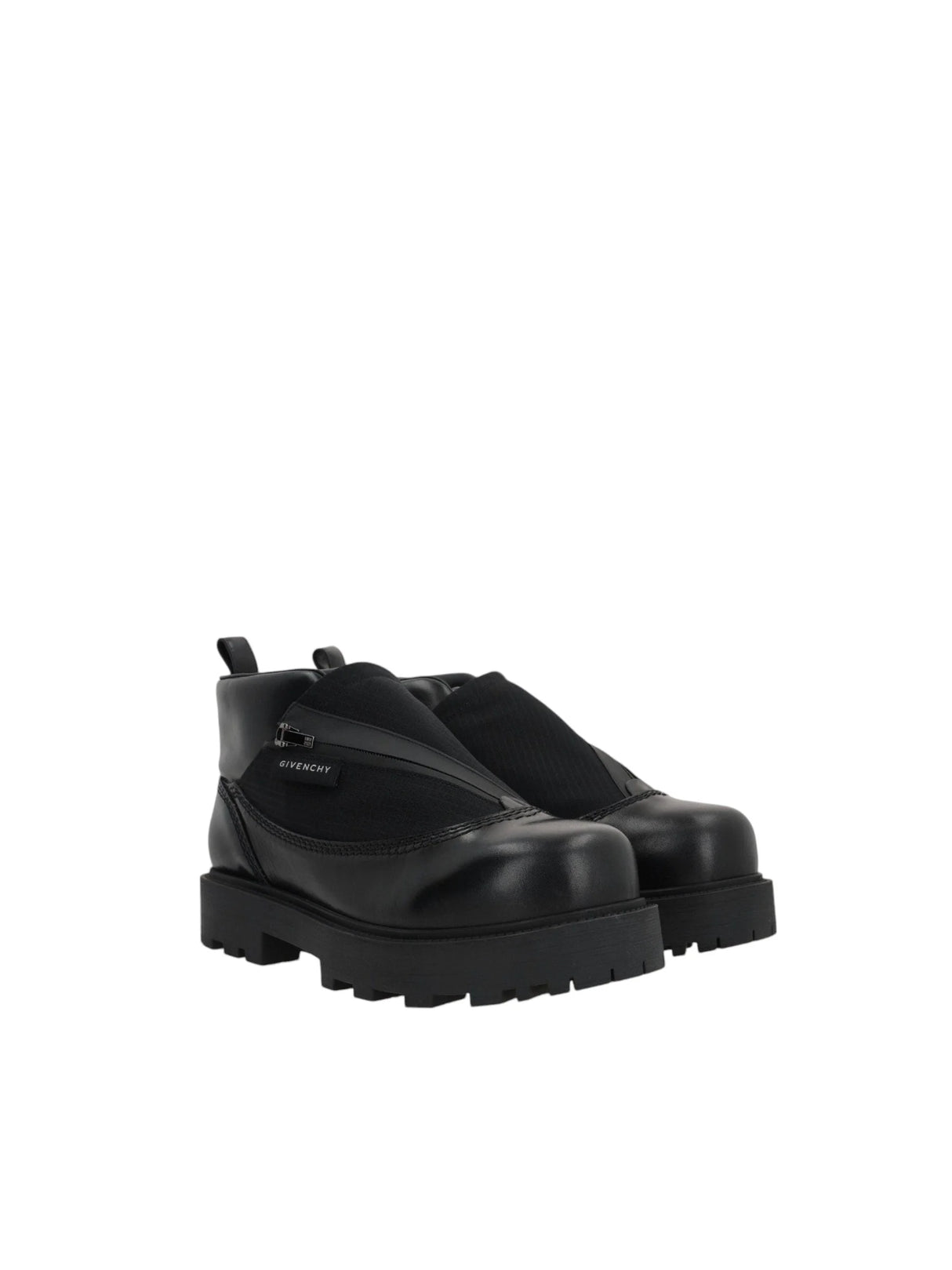 Storm Leather Nylon Ankle Boots-GIVENCHY-JOHN JULIA