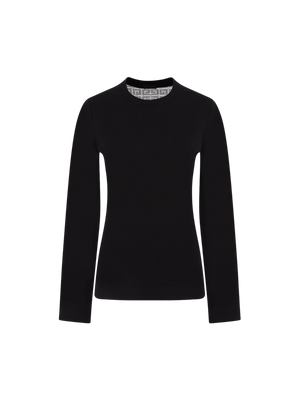 Stretch Viscose and Lace Sweater-GIVENCHY-JOHN JULIA