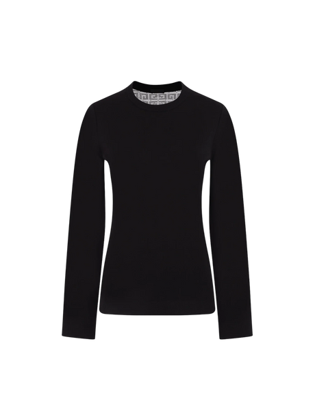 Stretch Viscose and Lace Sweater-GIVENCHY-JOHN JULIA