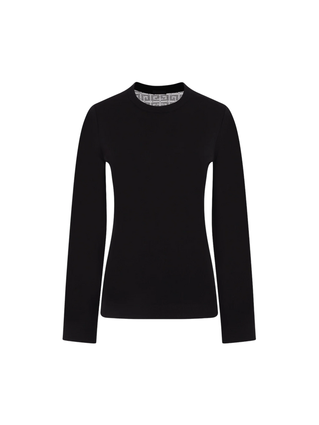 Stretch Viscose and Lace Sweater-GIVENCHY-JOHN JULIA