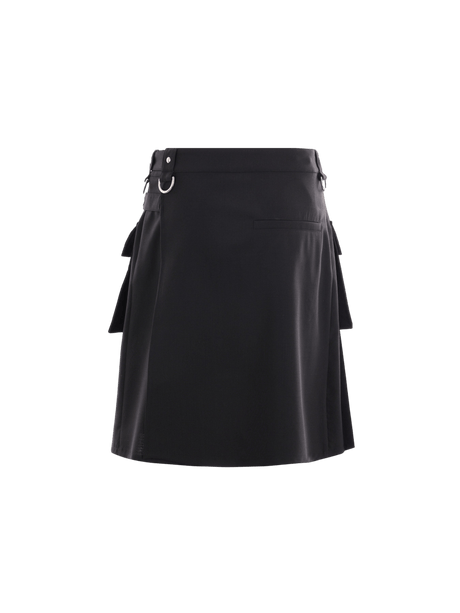 Twill Cargo Kilt Skirt-GIVENCHY-JOHN JULIA