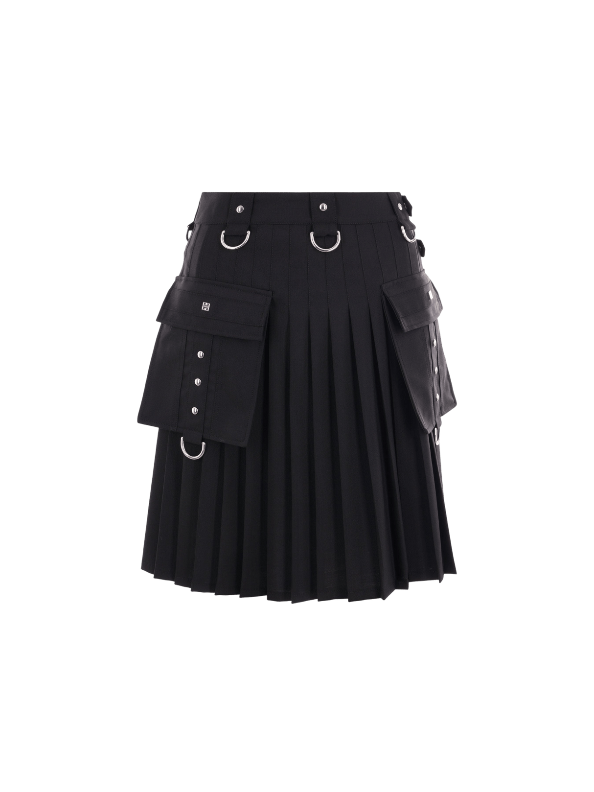 Twill Cargo Kilt Skirt-GIVENCHY-JOHN JULIA