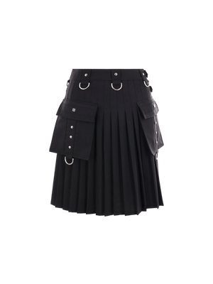 Twill Cargo Kilt Skirt-GIVENCHY-JOHN JULIA