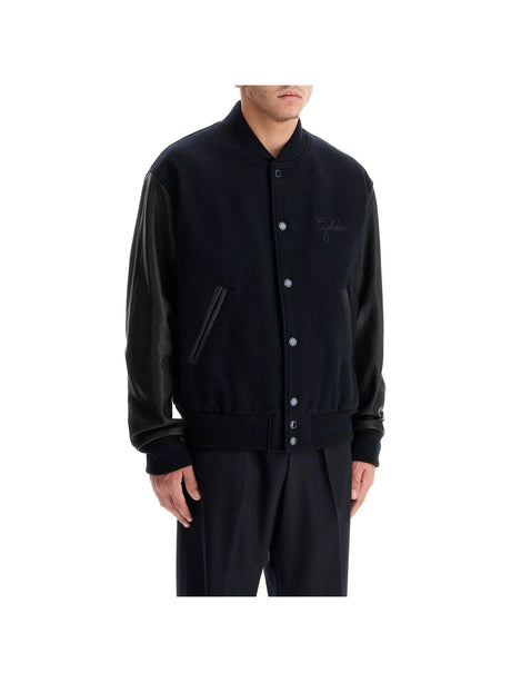 Aleandro Bomber Jacket With Leather Sleeves