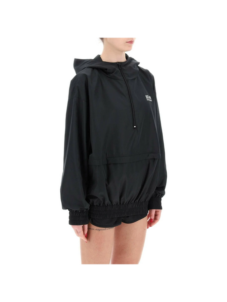 Black Anorak Windbreaker GOLDEN GOOSE JOHN JULIA.