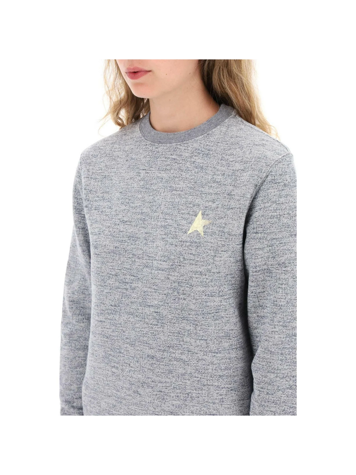 Athena Sweatshirt With Gold Star GOLDEN GOOSE JOHN JULIA.