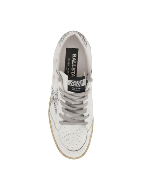 Ball Star Glitter and Leather Sneakers.